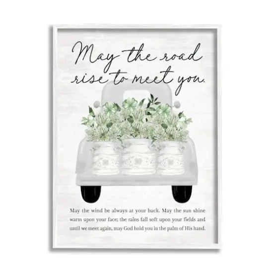 Stupell Industries Country Irish Proverb Framed Giclee Art White {1}