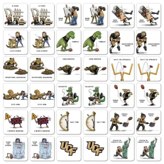 College Team Licensed Memory Match Game UCF Knights {4}