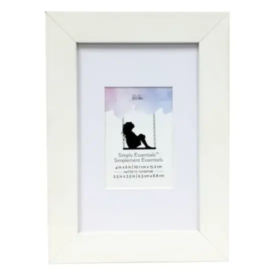 Simply Essentials&trade;2.5" x 3.5" White Frame by Studio D&eacute;cor&reg; {6}