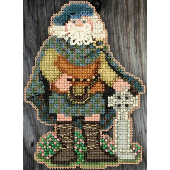 Mill Hill&reg; Celtic Santas Scotland Santa Counted Cross Stitch Kit {3}