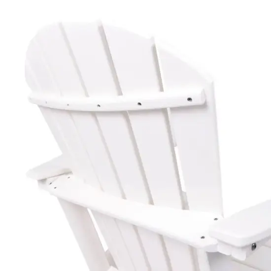 White Traditional Adirondack Chair {11}