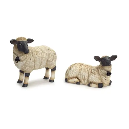Sheep Figurine with Bell Accent Set {1}