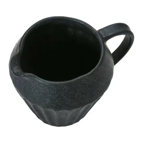 Hello Honey&reg; 14oz. Matte Black Glazed Stoneware Creamer {8}
