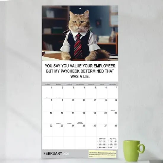 2026 Corporate Cats Wall Calendar {4}