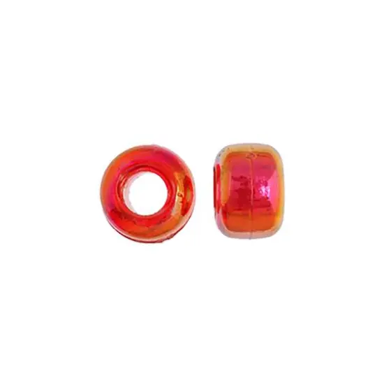 John Bead 9mm Transparent Pony Beads, 1,000ct. Raspberry Iris {4}