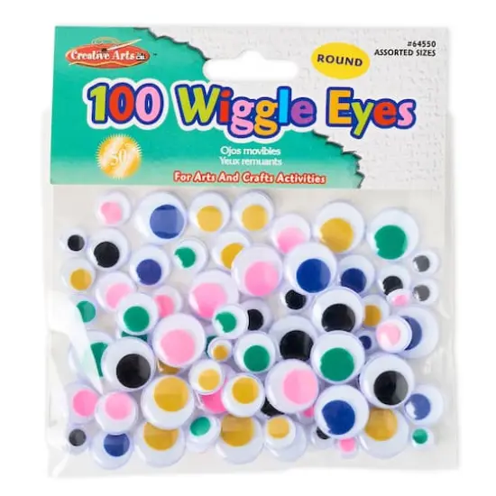 Charles Leonard Wiggle Eyes, 12 Packs of 100 {3}