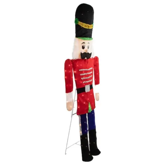 6ft. Lighted Red & Green Toy Soldier Outdoor Christmas Decoration {3}