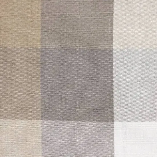 DII&reg; 72" Tri-Color Check Table Runner Stone {6}