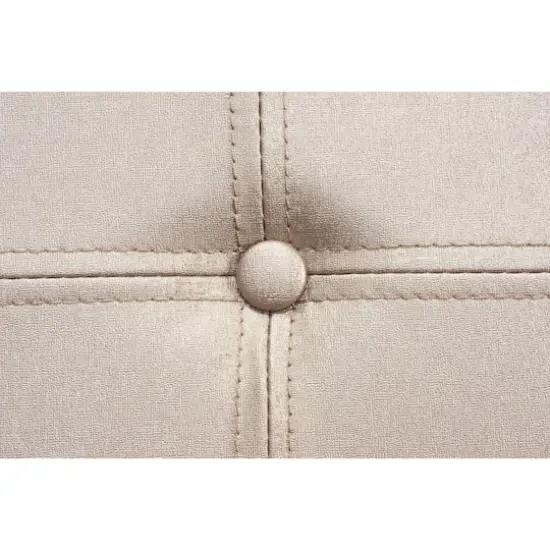 Simplify Metallic Faux Leather Folding Storage Ottoman Cube Bronze {8}