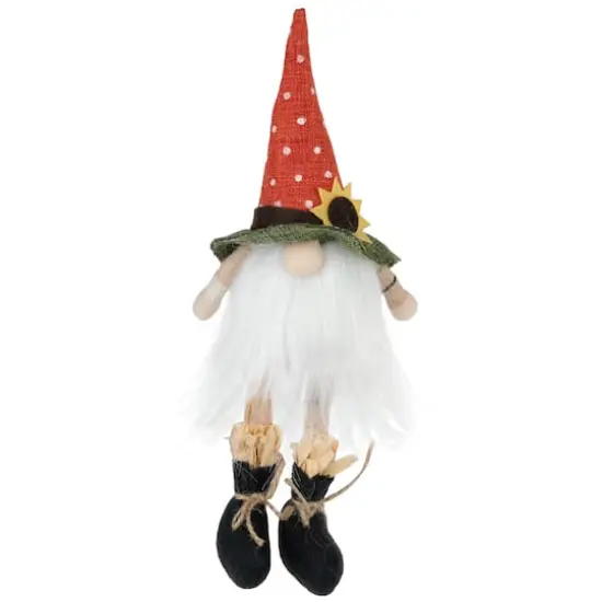 11" Sitting Sunflower Autumn Harvest Tabletop Gnome Figurine {1}