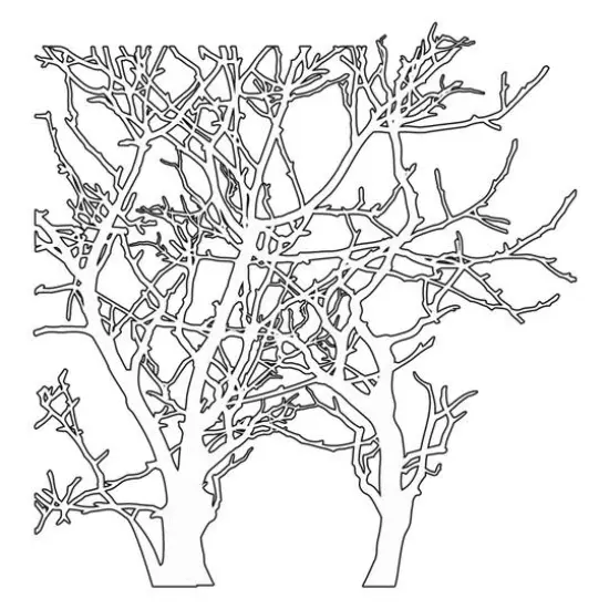 The Crafter's Workshop Branches Stencil, 12" x 12" {1}