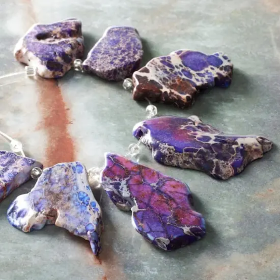 Brown & Purple Jasper Nugget Beads by Bead Landing&trade; {3}