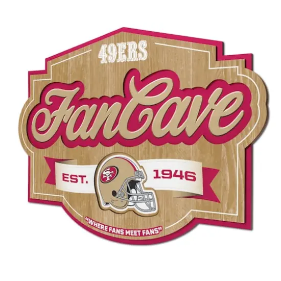 NFL Fan Cave Sign San Francisco 49ers {1}