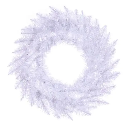24" Sparkle White Spruce Wreath {1}