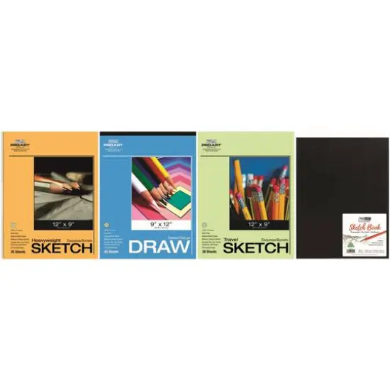 Pro Art&reg; Drawing & Sketching Hardcover Value Pack {3}
