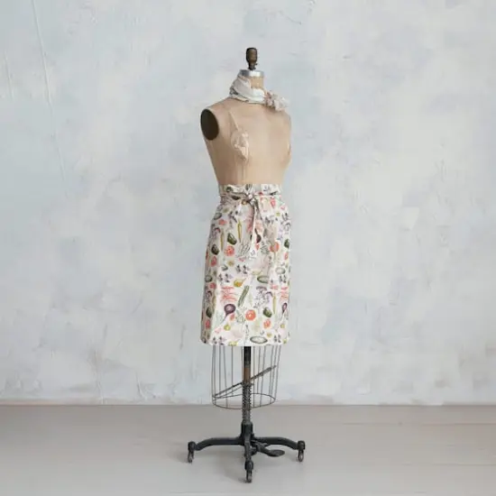 Hello Honey&reg; Multicolor Garden Cotton & Linen Apron with Pocket {4}
