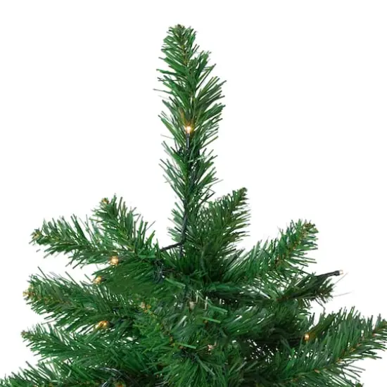 9ft. Pre-Lit Twin Lakes Fir Artificial Christmas Tree, Warm White LED Lights {5}