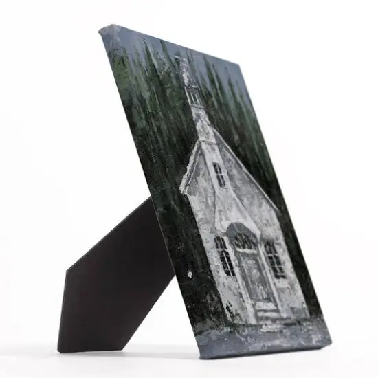 Winter & Christmas Church Tabletop Canvas {3}