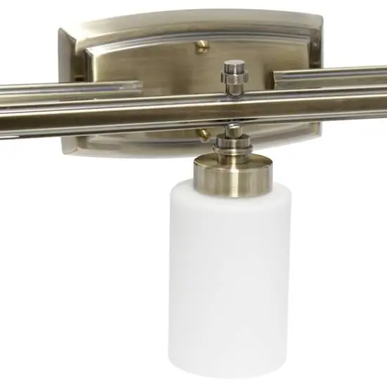 Lalia Home Essentix 23" 3-Light Vanity Fixture Antique Brass {6}