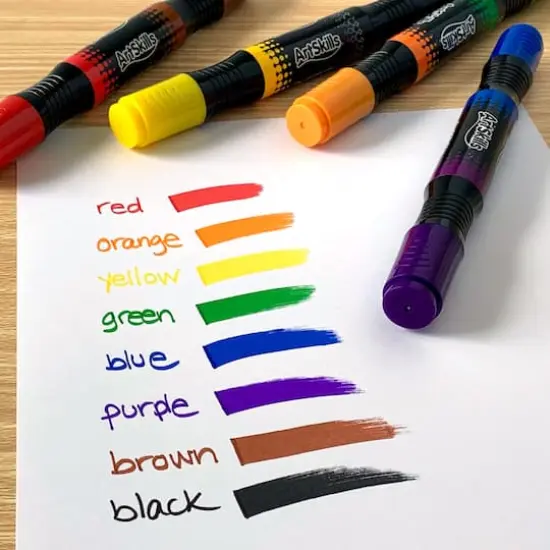 ArtSkills&reg; Dual Ended Chisel Tip Marker Set Classic Colors {5}