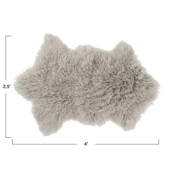 Hello Honey&reg; 2.5ft. x 4ft. Tibetan Lamb Fur Rug {5}