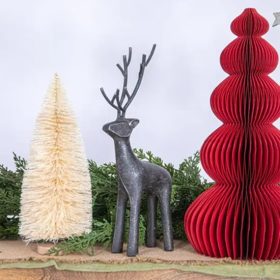 Hello Honey&reg; 11.75" Cast Iron Standing Deer Figurine {3}