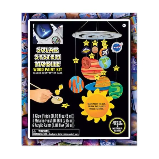 Works of Ahhh... Wood Paint Kit - NASA Solar System Mobile {1}