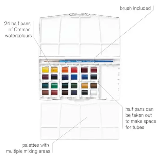 Winsor & Newton&trade; Cotman Watercolour&trade; Travel Set {5}