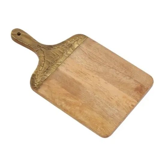 18" Brown Wood Natural Decorative Cutting Board {3}