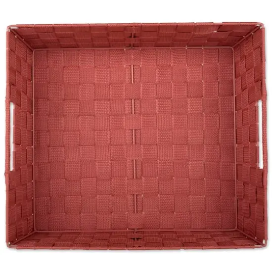 DII&reg; Nylon Basketweave Trapezoid Bin Set, 2ct. Rust {5}