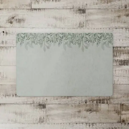 Floral Banner Floor Mat Green {3}