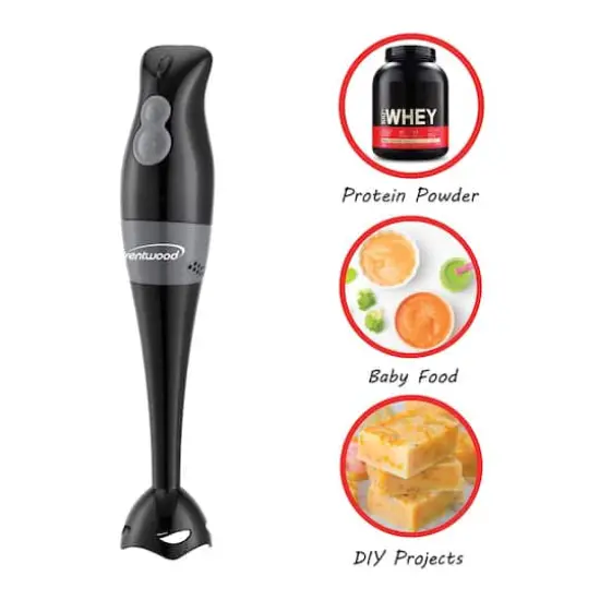 Brentwood Black 2 Speed Hand Blender {8}