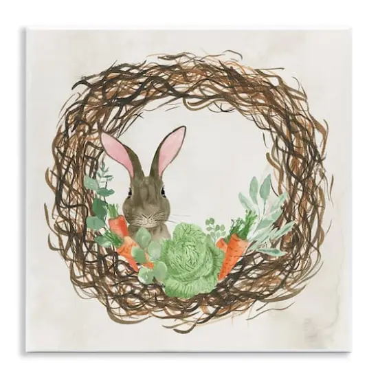 Stupell Industries Spring Easter Wreath Wall Plaque Art {1}
