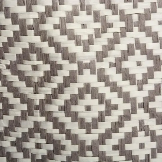 DII&reg; Small Gray Geo Diamond Round Paper Bin {3}