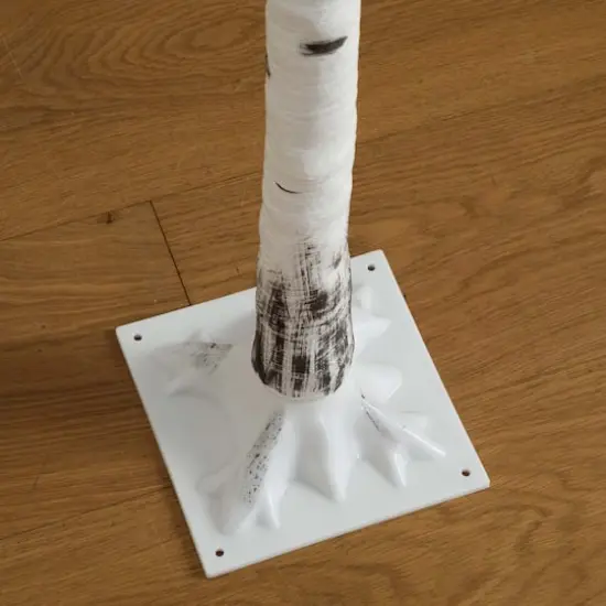 6ft. Pre-Lit White Birch Artificial Christmas Tree, Color Changing LED Lights {7}