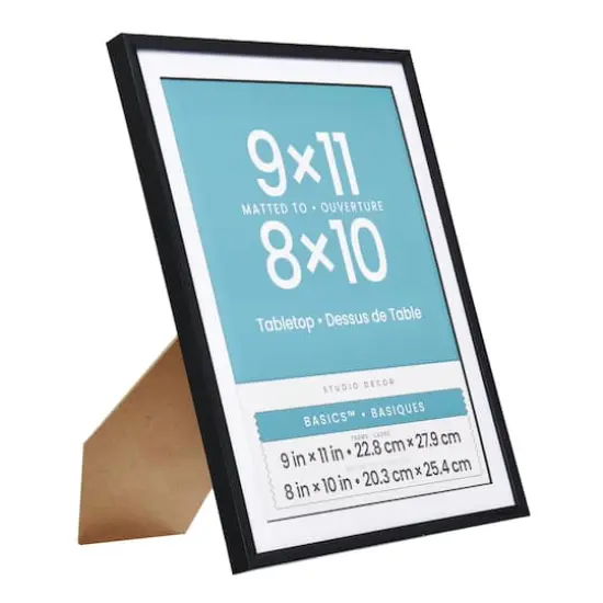 Basics&trade; Tabletop Frame with Mat by Studio D&eacute;cor&reg; Black {3}