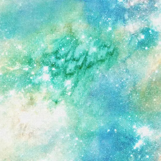 Fabric Editions Green Galaxy Cotton Fabric {4}