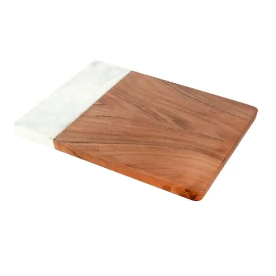 12" Natural Wood & Marble Cutting Board by Ashland&reg; {1}