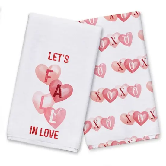 Let's Fall In Love Hand Towel Set {1}