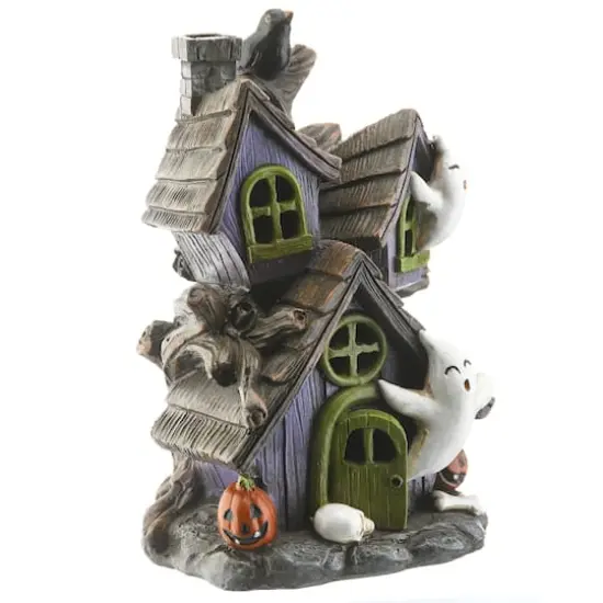 6" LED Purple Haunted House {9}