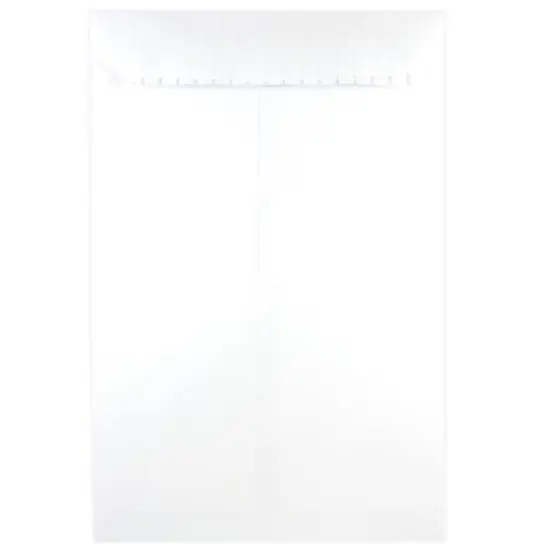 JAM Paper 12" x 15.5" White Open End Commercial Envelopes {1}