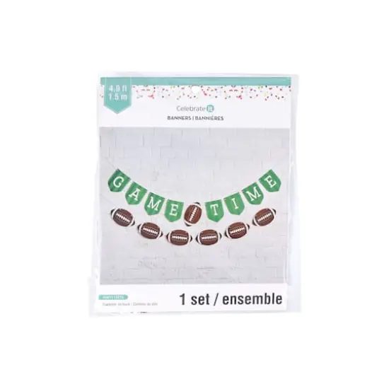5ft. Game Time Football Banner Set by Celebrate It&trade; {3}
