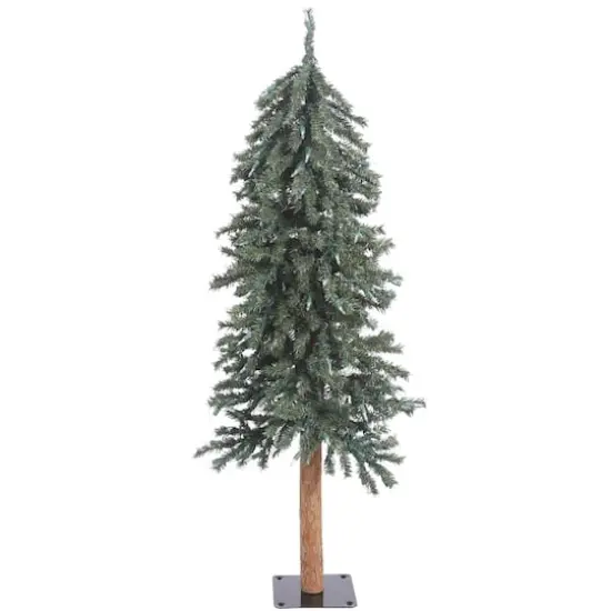 4ft. Unlit Natural Bark Alpine Artificial Christmas Tree {1}