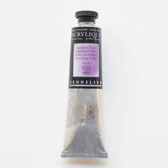 Sennelier Extra Fine Artists' Acrylic Paint, 60mL 053 Interference Violet {1}