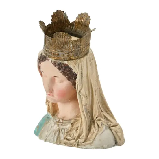 Hello Honey&reg; 8" Magnesia Virgin Mary Bust with Removable Crown {5}