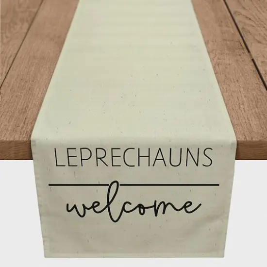 Leprechauns Welcome Cotton Twill Runner {1}