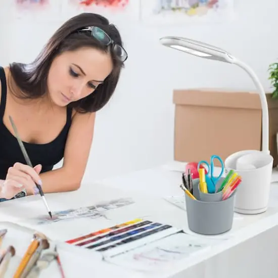 Ottlite LED Lamp Swirl Organizer {7}