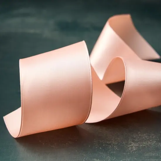 2.5" x 10yd. Satin Wired Ribbon by Celebrate It&reg; Classic Coral {3}