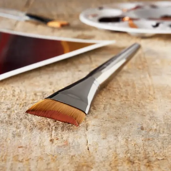 Zen&trade; Series 73 Short Handle Angle Shader Brush None {3}