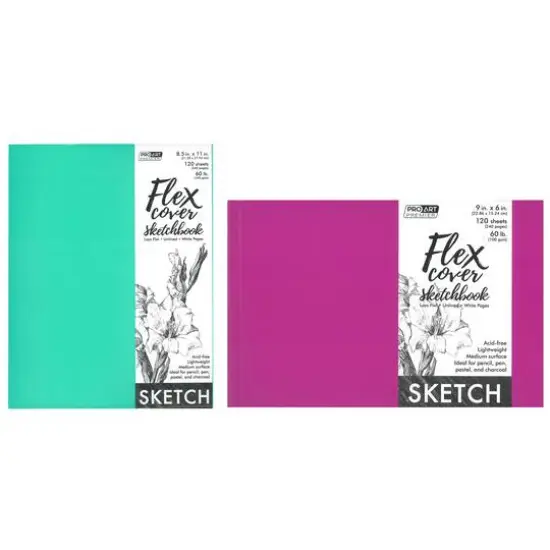 Pro Art&reg; Premium Sketchbook with Flexible Cover, 9" x 6" {4}